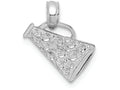 FJC Finejewelers 14k White Gold Megaphone with Handle Charm