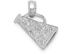 FJC Finejewelers 14k White Gold Megaphone with Handle Charm