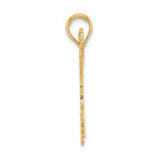 FJC Finejewelers 14k Yellow Gold Cheerleader Jumping with Pom-poms Charm