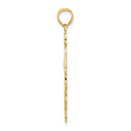 FJC Finejewelers 14k Yellow Gold Cheerleader with Hand On Head Charm