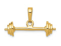 FJC Finejewelers 14k Yellow Gold 3d Barbell Charm