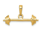 FJC Finejewelers 14k Yellow Gold 3d Barbell Charm