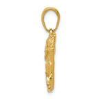 FJC Finejewelers 14k Yellow Gold Jockey On Horse Charm