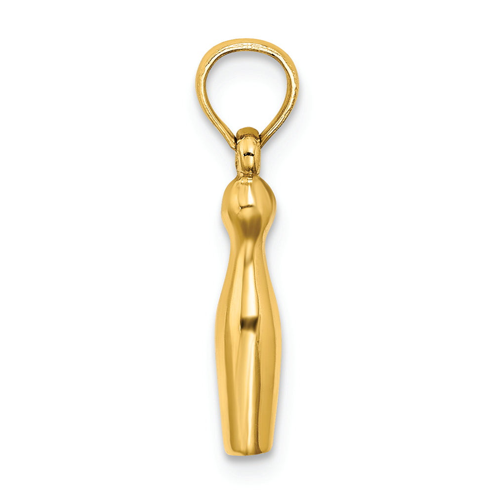 FJC Finejewelers 14k Yellow Gold 3d Bowling Charm