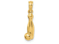 FJC Finejewelers 14k Yellow Gold 3d Bowling Pin And Ball Charm