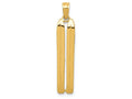 FJC Finejewelers 14k Yellow Gold 3d Snow Skis Charm