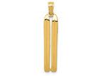 FJC Finejewelers 14k Yellow Gold 3d Snow Skis Charm