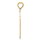 FJC Finejewelers 14k Yellow Gold Basketball In Hoop Bright Cut Charm