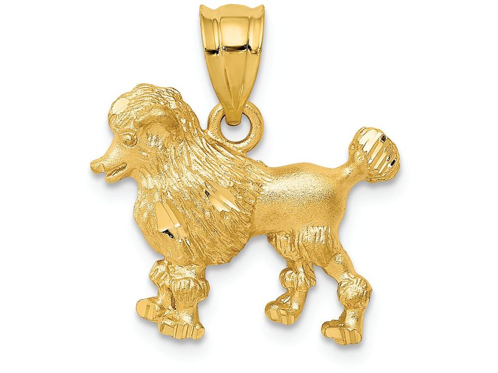 FJC Finejewelers 14k Yellow Gold Poodle Dog Charm