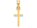 FJC Finejewelers 14k Yellow Gold Polished Cross Charm