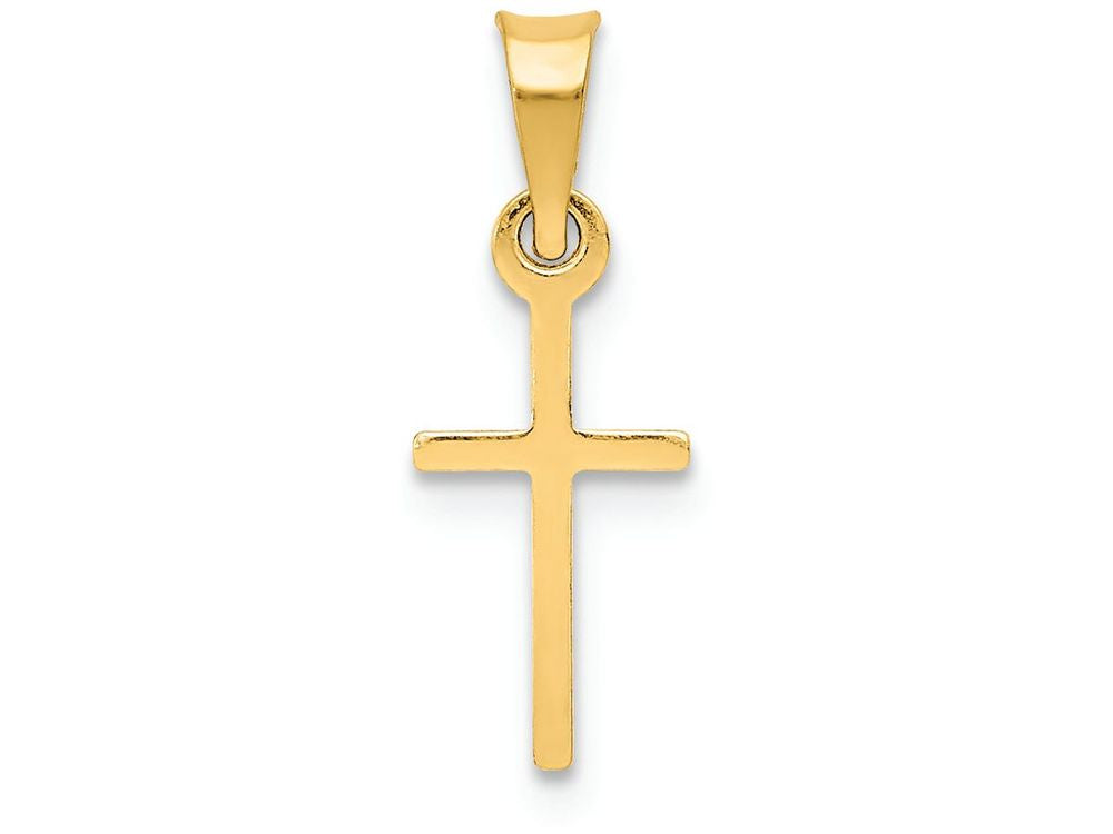 FJC Finejewelers 14k Yellow Gold Polished Cross Charm