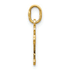 FJC Finejewelers 14k Yellow Gold Mini Polished Cross Charm