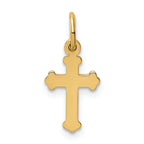 FJC Finejewelers 14k Yellow Gold Mini Polished Cross Charm