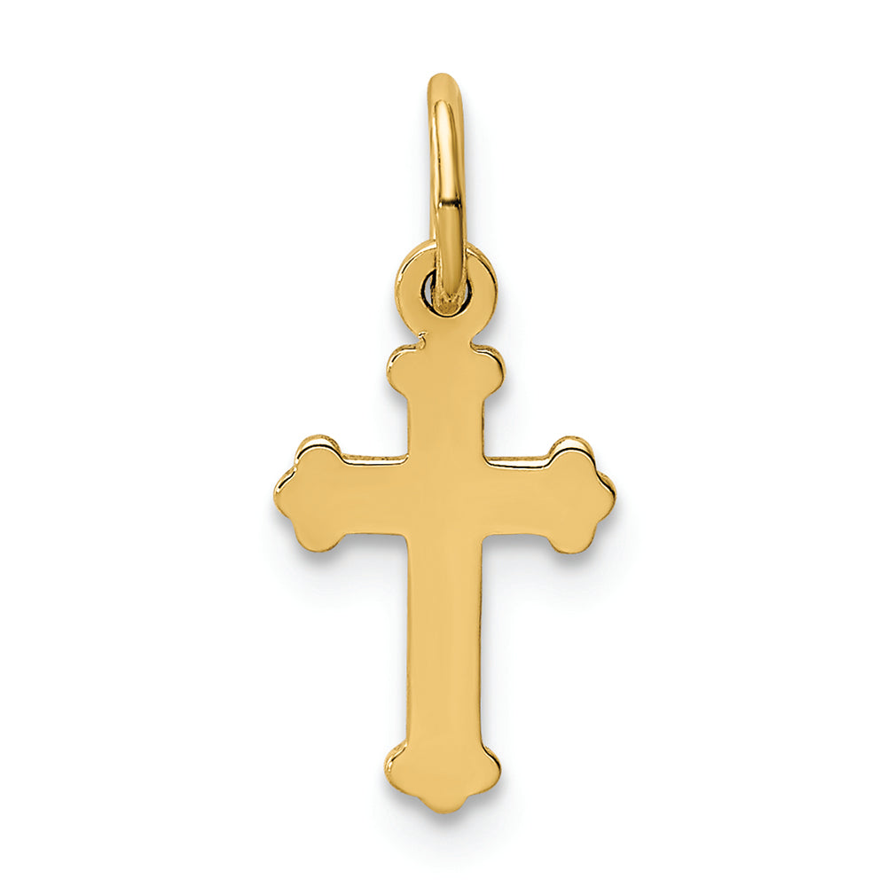 FJC Finejewelers 14k Yellow Gold Mini Polished Cross Charm