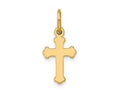 FJC Finejewelers 14k Yellow Gold Mini Polished Cross Charm