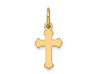 FJC Finejewelers 14k Yellow Gold Mini Polished Cross Charm