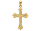 FJC Finejewelers 14k Yellow Gold Budded Cross Charm
