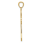 FJC Finejewelers 14k Yellow Gold Bright Cut Cross Charm