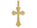 FJC Finejewelers 14k Yellow Gold Bright Cut Cross Charm