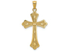 FJC Finejewelers 14k Yellow Gold Bright Cut Cross Charm