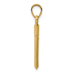 FJC Finejewelers 14k Yellow Gold Polished Hollow Cross Charm
