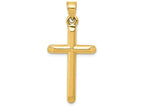 FJC Finejewelers 14k Yellow Gold 3d Hollow Cross Charm