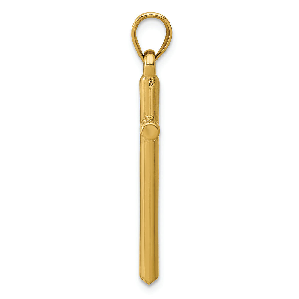 FJC Finejewelers 14k Yellow Gold Polished Hollow Cross Charm