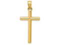 FJC Finejewelers 14k Yellow Gold Polished Hollow Cross Charm