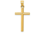 FJC Finejewelers 14k Yellow Gold Polished Hollow Cross Charm