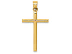 FJC Finejewelers 14k Yellow Gold Polished Hollow Cross Charm