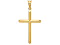 FJC Finejewelers 14k Yellow Gold 3d Hollow Cross Charm