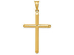 FJC Finejewelers 14k Yellow Gold 3d Hollow Cross Charm