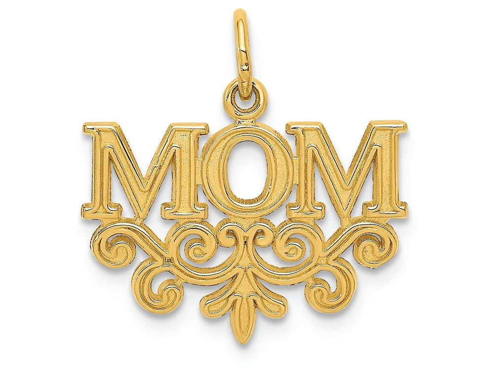 FJC Finejewelers 14k Yellow Gold Mom Charm