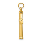 FJC Finejewelers 14k Yellow Gold Hollow Cross Charm