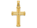 FJC Finejewelers 14k Yellow Gold Hollow Cross Charm