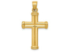 FJC Finejewelers 14k Yellow Gold Hollow Cross Charm