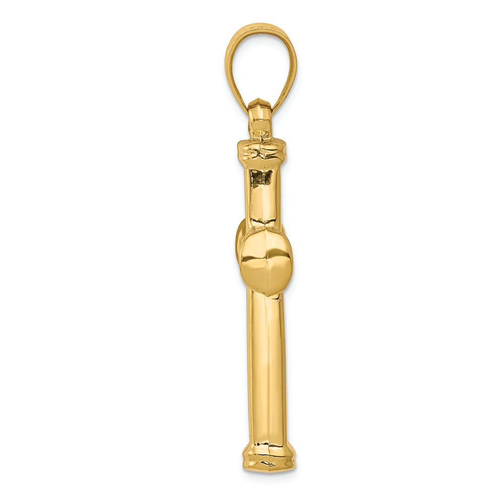 FJC Finejewelers 14k Yellow Gold Hollow Cross Charm