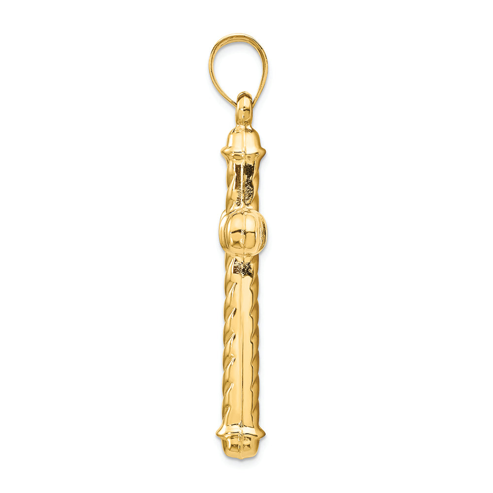 FJC Finejewelers 14k Yellow Gold Hollow Cross Charm