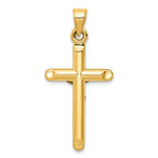 FJC Finejewelers 14k Yellow Gold Hollow Crucifix Charm