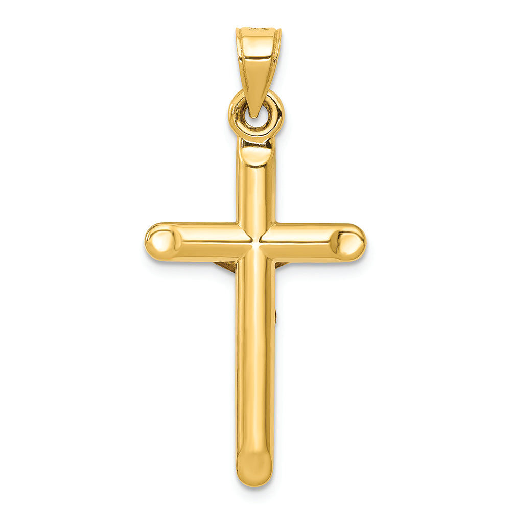 FJC Finejewelers 14k Yellow Gold Hollow Crucifix Charm