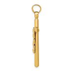 FJC Finejewelers 14k Yellow Gold Hollow Crucifix Charm