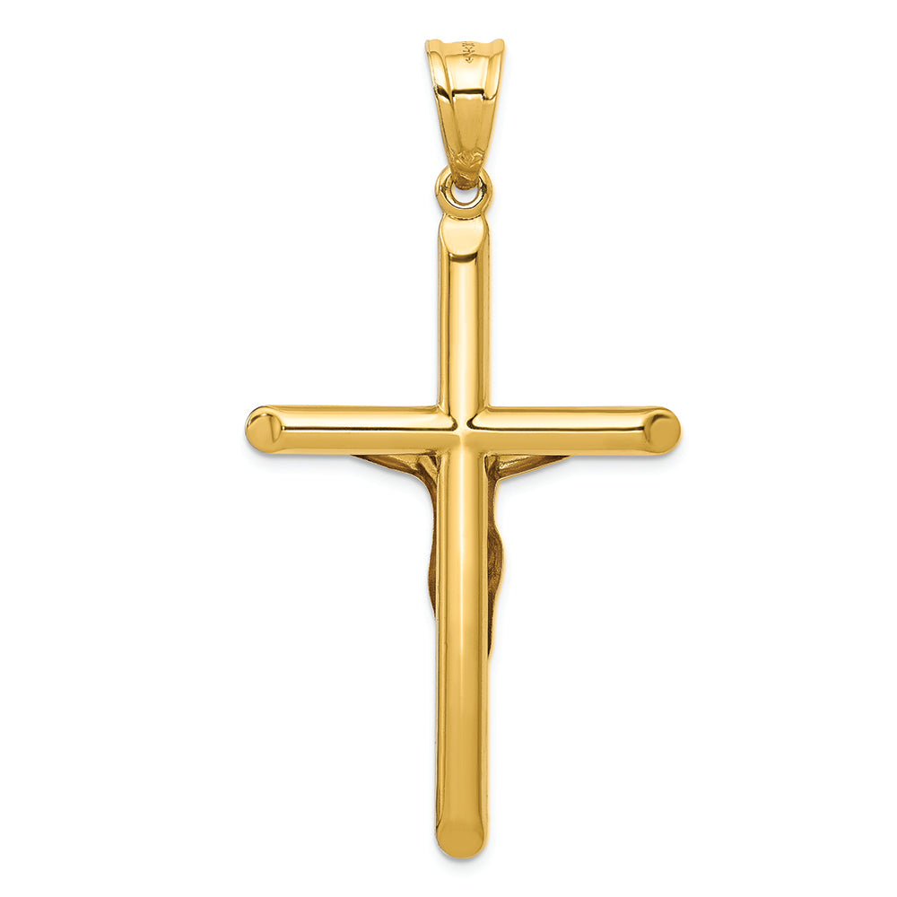 FJC Finejewelers 14k Yellow Gold Polished Hollow Crucifix Charm