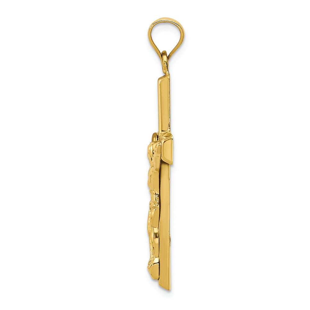 FJC Finejewelers 14k Yellow Gold Polished Crucifix Charm