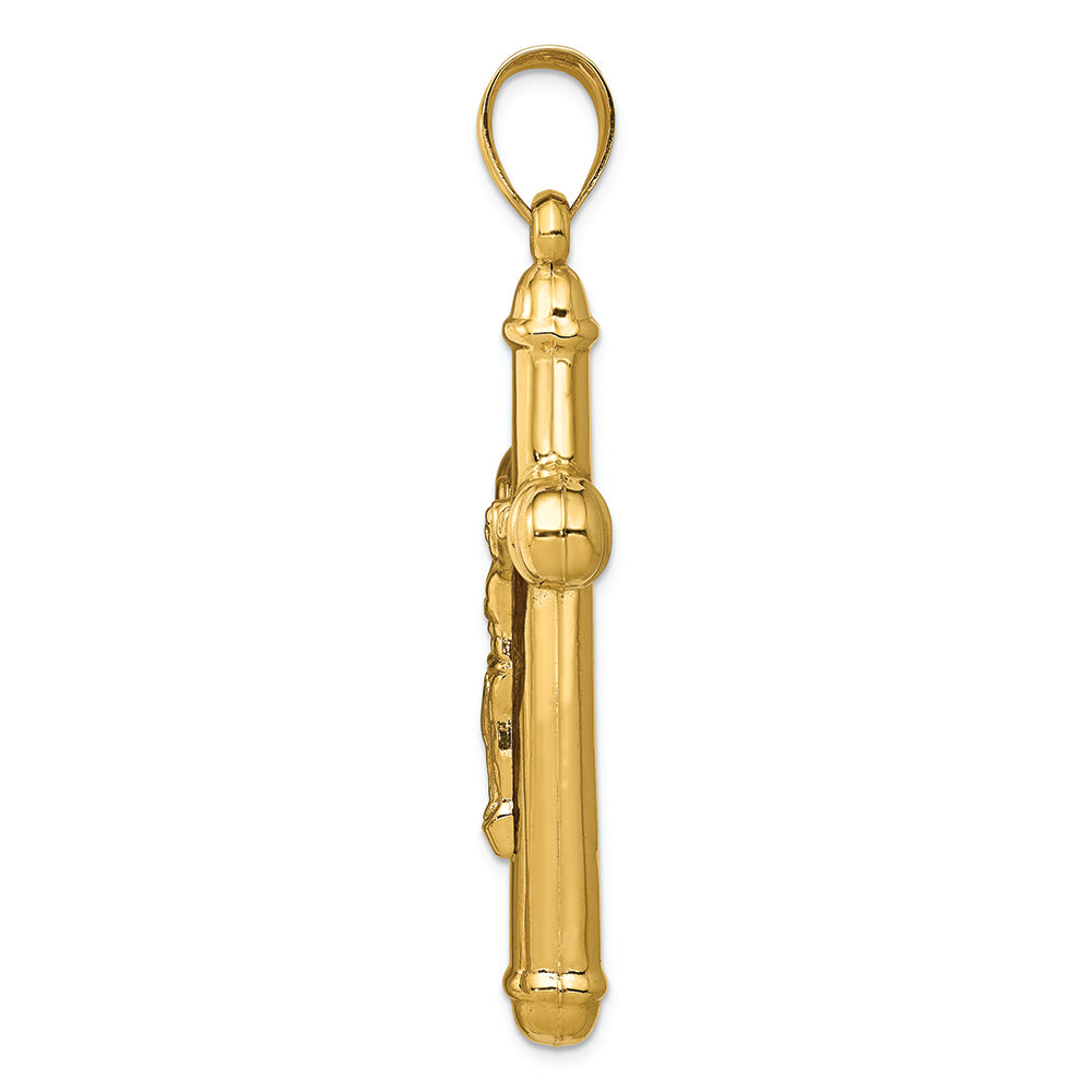 FJC Finejewelers 14k Yellow Gold Reversible Crucifixcross Charm