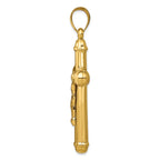 FJC Finejewelers 14k Yellow Gold Reversible Crucifixcross Charm