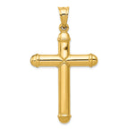 FJC Finejewelers 14k Yellow Gold Reversible Crucifixcross Charm