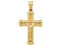 FJC Finejewelers 14k Yellow Gold Reversible Crucifixcross Charm