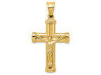FJC Finejewelers 14k Yellow Gold Reversible Crucifixcross Charm