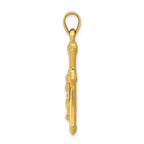 FJC Finejewelers 14k Yellow Gold Reversible Crucifixcross Charm