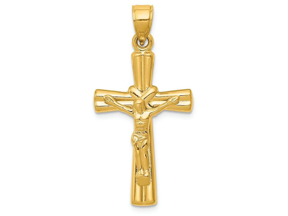 FJC Finejewelers 14k Yellow Gold Reversible Crucifixcross Charm